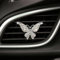Weiße Schmetterlings-Clips, Schmetterlings-Autodekoration, niedlicher Kristall-Schmetterling, Auto-Lufterfrischer, Lüftungs-Clips, Auto-Diffusor, Lüftungsclip, Diamant-Auto-Dekoration,