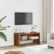 Rantry TV-Schrank aus antikem Holz, 80 x 40 x 40 cm, aus mehrschichtigem Holz, TV-Schrank, niedriger TV-Schrank für industrielle Wohnzimmer, Möbel