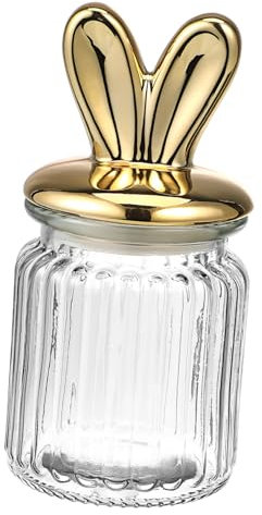 HEALEEP 1stück Ear Snack Storage Jar Keramisches Aufbewahrungsglas Mit Praktischem Deckel Für Lebensmittel Für Küche Und Ostern - Einzigartiges Design Kleine