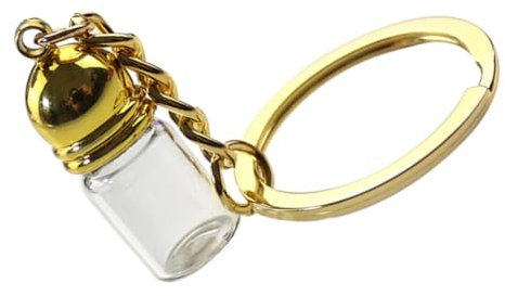 BESPORTBLE Elegant Glass Bottle Pendant Keychain Decorative Jars Keychain Perfume Bottles for Travel