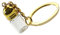 BESPORTBLE Elegant Glass Bottle Pendant Keychain Decorative Jars Keychain Perfume Bottles for Travel