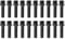 JAWSEU 20PCS M14x1.5 Radius Seat Wheel Bolts fit for Mercedes Vito/Viano-17mm Hex 45mm Length-Black