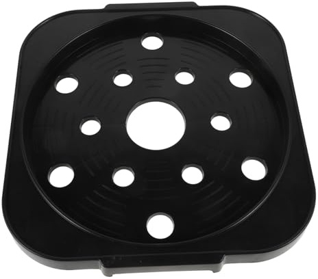KONTONTY Support à Propane Mobile avec roulettes 30 Cm en Plastique Noir pour Réservoir De Gaz La Cuisine Jardin Plateau Robuste pour Bouteille De Propane