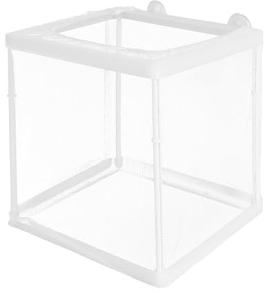 jojofuny Fischzuchtbox Weiß Langlebiger Aquarium Brutkasten mit Isolationsfunktion Praktische Aufzuchtbox für Babyfische und Kranke Fische Geeignet für Zuhause und Aquarien für Guppy