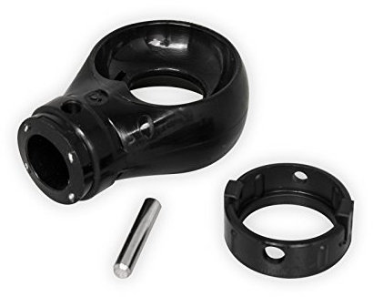 DIWARO.® Kugelöse aus Kunststoff | RAL 9005 (schwarz) | Bohrung 12mm | Querbohrung 4mm | Kegelradgetriebe, Schneckengetriebe, Markise