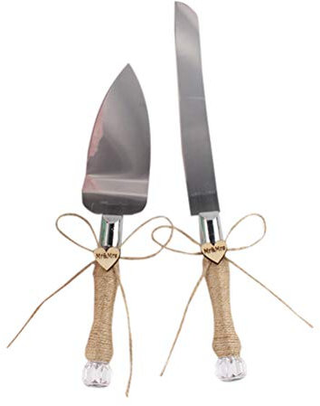BESTOYARD Couverts à Gâteau de Mariage avec Couteau et Pelle de Service