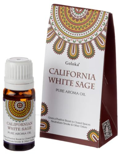 Goloka Huile aromatique de sauge blanche californienne 10 ml