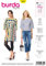 Burda Schnittmuster 6345, Blusenkleid [Damen, Gr. 34-44] zum selber nähen, ideal für Anfänger [L1]