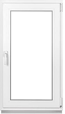Komforta - Finestra in plastica di alta qualità per cantina, 800 x 1200 mm, larghezza x altezza 80 x 120 cm, 3 strati, funzione Din destra