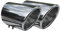 OMAC Auspuffblende Endrohr kompatibel mit Mercedes C Klasse W204 2007-2014 Edelstahl Chrom 2tlg