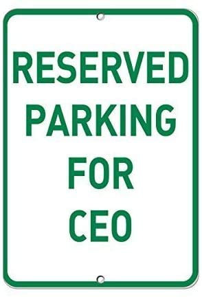 None Branded Reserved Parking for CEO Parking Blechschild Retro Metall Poster Vintage Kunst Schild Schilder Hof Garten Tür Cafe Pub Toilette Geburtstag Weihnachten Geschenk