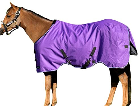 Kensington Signature Pony Turnout Führmaschinendecke – stabile Decke Tageskleidung, wasserdicht und reißfest, 180 g (Größe 57, Violett)