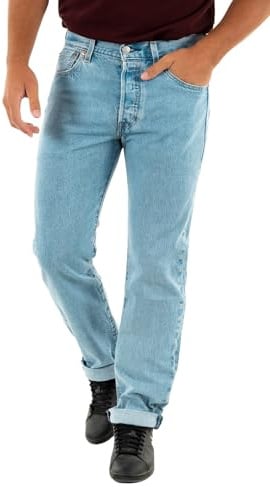 Levi's Herren Jeanshose 501 Original mit Knopfleiste, Straight Fit, Blau (Canyon Moon), W38/L32