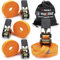 MAGMA 4 Correas de Trinquete 6m, 800Kgf/unit. Cinchos, Cinchas de Amarre, Eslingas con Carraca, Remolque Baca Kayak Tabla de Surf Piraguas Canoa Bicicleta Moto, Longitud Ajustable. Naranja