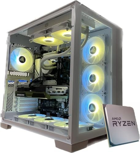 EMCA4 Computer Gaming PC Assemblato Ryzen 5 7600X - RX 7900 XT 20GB - SSD M.2 1TB nvme - Ram 32GB DDR5 6000mhz - Dissipatore a Liquido - RGB - Windows 11