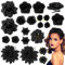 BOFUNX 21 Stücke Blumen Haarspange Blumen Haarclips Mädchen Haarklammern Kinder Damen Haarschmuck Party Hochzeit