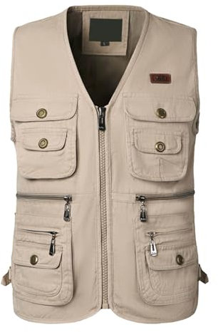 Mymyguoe Vielseitige Anglerweste Herren Damen Angelweste Mesh Back Weste zum Angeln Jagd Wandern Camping Fotografie Multifunktionsweste atmungsaktive Angelweste