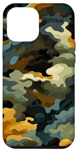 Hülle für iPhone 14 Pro Max Militär Camouflage Tarnmuster Grünes Camo Muster