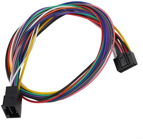 Extensión de arnés de cables ISO para radios de coche, compatible con reproductores Android, 16 pines