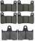 Wivplex Motorrad Vorne Und Hinten Bremsbeläge for GSXR 600 GSXR600 GSXR 750 GSXR750 GSXR 1000 K4 K5 Radial Bremssattel 2004 2005 Motorrad-Scheibenbremsbeläge(Front and Rear)