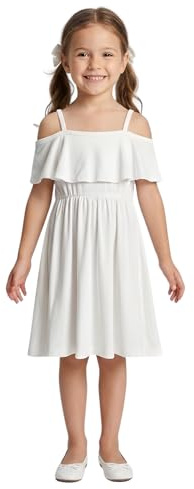 A2Z 4 Kids Girls Off Shoulder Skater Dress Party Wear Age 5-13 | Stylish Off Shoulder Skater Outfit for Parties & Special Occasions