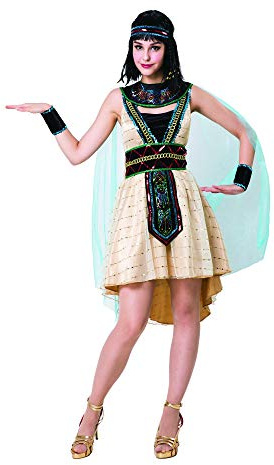 Bristol Novelty AF066 Egyptian Queen Costume, Women, Multi-Colour, One Size