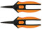 Fiskars Cesoie da Giardino – 15,2 cm con Impugnatura Confortevole e Effetto Molla, Lame in Acciaio Antiaderente affilate e Precise, Forbici da Giardino di Alta qualità per Piante in Tende di Crescita