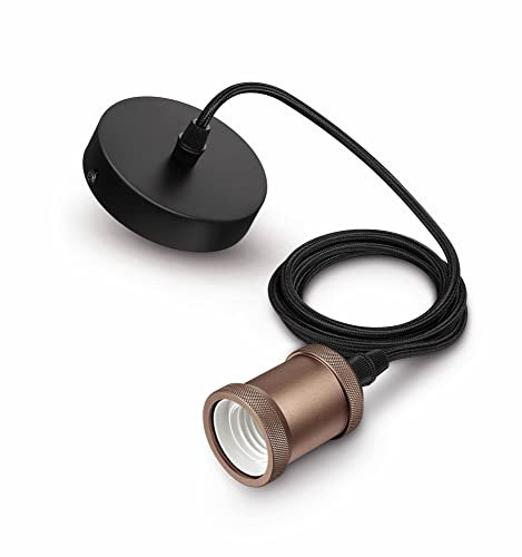 Philips LED E27 Vintage Schnurpendel, 40 W, rose gold