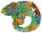 DJECO Tierpuzzle Art Chamäleon (37655), Mehrfarbig, 1000 (1)