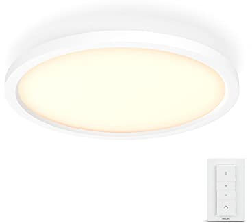 Philips Lighting Hue White Ambiance AURELLE Panneau LED Ø 39.5 cm 28W - Blanc (télécommande incluse) 915005921001