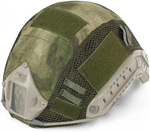 WLXW Airsoft Hunting (Tactical Military Combat) Helmüberzug, CS Wargame Sport Helmüberzug Für Ops-Core PJ/BJ/MH Typ Fast Helm, Outdoor-Trainingshelm Für Erwachsene,Fg