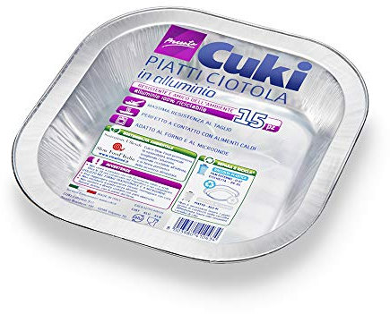 Cuki Piatti Ciotola Cm 18,05X18,05 In Alluminio - 130 g