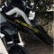 2pz Adesivi compatibili con Becco Anteriore Moto (Giallo)