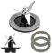 Pièces de rechange pour lame de mixeur avec 2 joints de mélangeur, pièces de rechange pour Cuisinart CBT-500, SB5600, CB600