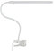 KHG | Schreibtischlampe in Weiß aus Kunststoff | Leuchkraft: 220lm | Maße: 7,5cm x 37,0cm | Funktion: LED-Klemmleuchte 1-flammig | praktische Klemmleuchte