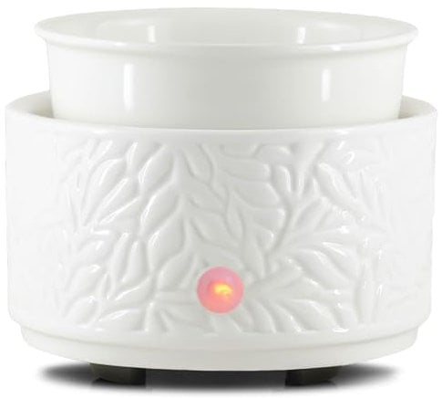 PALANCHY Wax Melt Burner Ceramic 3-in-1 Oil Burner Electric Wax Melt Warmer Candle Wax Warmer Burner Melter Fragrance Warmer for Home Office Bedroom Great Box Packaged