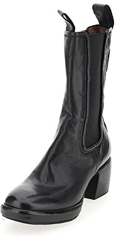 A.S.98 STIVALI in Pelle Donna 37 - A57202 - NERO