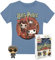 Harry Potter Trio - POP! & Tee Männer Funko Pop! Standard 134/140
