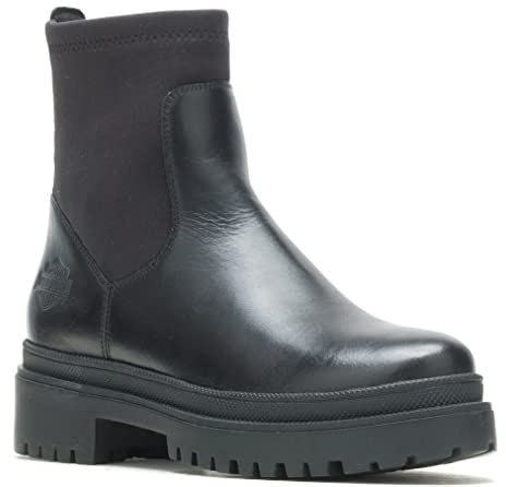 HARLEY-DAVIDSON FOOTWEAR Lenora - Stivale da donna a metà polpaccio, nero, 40 EU
