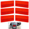 Catadioptrico Rectangulares Amarillo Rojo con Adhesivo Catadioptrico Rectangulares Adhesivo Remolque para Camión RV Caravana Remolque Tractor Moto(6 Piezas)