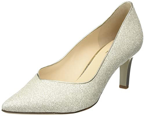 Högl Damen Tiara Pumps, Platin, 41 EU X-Weit