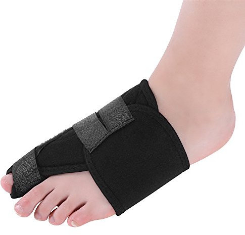 1 Paar Turf Toe Brace Atmungsaktive Big Toe Taping Splint Straightener Wrap Big Toe Splint Straighteners Bunion Hallux Valgus Correctors Toe Corrector für überlappende Zehen(L)