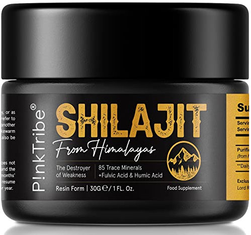 Shilajit Resin, Original Himalayan Shilajit 30g - Gold Grade 100% Pure, Rich in Fulvic & Humic Acid, Minerals, Immune System & Vitality Booster, Vegan (Pack of 1)