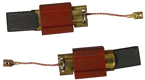 vhbw 2x balais de charbon compatible avec Miele W432S, W433E, W433S, W435E, W435S, W437E, W437S, W439E, W439S, W440S machine à laver, sèche-linge