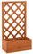 Kavolet Rankgitter, Garten-Spalier mit Blumenkasten, Rankhilfe Gartenspalier, Garten Hochbeet mit Spalier, Pflanzkasten Blumenkübel 50x25x90 cm Orange Tannenholz