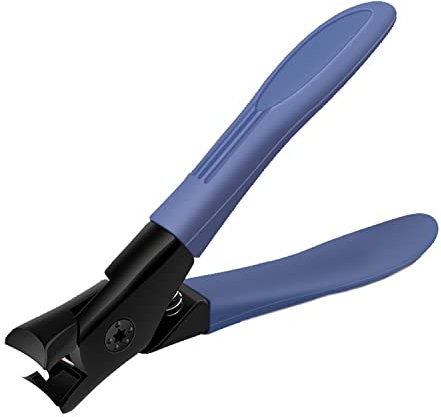 Anti-Splash Nail Clippers Thick Hard Nail Special Nail Clipper Single Nail Clippers Large Size Household Toes Nail Clippers (Blue)