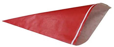 Spitztüten aus Papier Länge ca. 19 cm für ca. 125 g Inhalt - ROT (100 Stück)