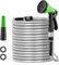 SPECILITE 150ft 304 Stainless Steel Garden Hose, Heavy Duty Flexible Metal Water Pipe with 2 Nozzles for Yard, Outdoor,No Kink and Tangle,Puncture Resistant