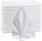 Stoffservietten 24 Stück Waschbare Papierservietten 45x45cm Polyester Wiederverwendbare Tischservietten Napkins für Restaurant Hochzeit Bankett Geburtstags Party Hotel(Weiß)