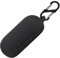 Custodia in silicone per Sony WF-C500, resistente agli urti e alla pelle, per Sony WF-C500 con Keychain (nero)
